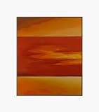 Art Reproduction Oil Painting - Magma Chamber I with Studio Rococo Bronze Metal Frame - Bronze Finish - 21" X 25" - Hand Painted Framed Canvas Art