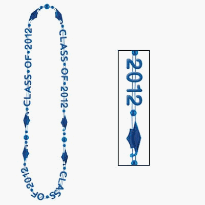 Beistle - 50563B12 - Class Of 2012 Beads-Of-Expression- Pack of 12