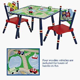 Levels of Discovery Getting' Around Table & Chair Set - Blue by Levels of Discovery