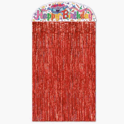 Beistle - 50425 - Birthday Cake Character Curtain- Pack of 12
