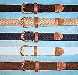 Women's Elastic Stretch Belts (Navy X-Large)