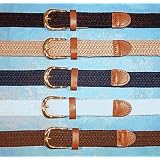 Women'sElasticStretchBelts(BrownSmall)
