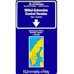 K�mmerly & Frey Karten, Mittel-Schweden: G�vle - Sundsvall - Mora: Falun, Sundsvall (Regional Maps - Sweden)