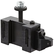 Dorian Tool V881 Victory Thru Coolant Chromium Molybdenum Alloy Steel Quick Change OD and ID Threading Toolholder with External On Edge Insert Cartridge for V30TC Automatic Thru Coolant Tool Post, 4-1/2" Width, 1-15/64" Height