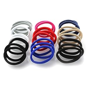 My Lello Large Thick Premium Elastic Ponytail Hair Bands