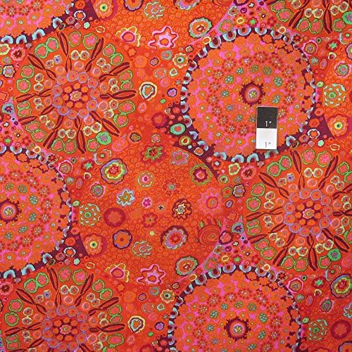 Kaffe Fassett GP92 Millefiore Tomato Cotton Fabric By The Yard