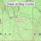 USGS Topographic Quadrangle Map - Squirrel Springs Canyon, New Mexico (Folded/Waterproof)