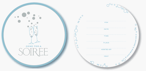 Coaster Invitiations - Soiree