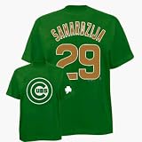 Jeff Samardzija Chicago Cubs Name and Number GREEN T-Shirt by Majestic Athletic