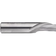 Onsrud Cutter 60-100MW Series Carbide Square Nose End Mills, Inch, Uncoated (Bright) Finish, 30 Degree Helix, For Use With Laminated Materials