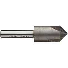 Alvord Polk 179-0 High-Speed Steel Center Reamer, 90 Degree Angle, 3-Flute, Uncoated (Bright)