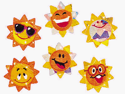 SPARKLE STICKERS SUNNY SMILES