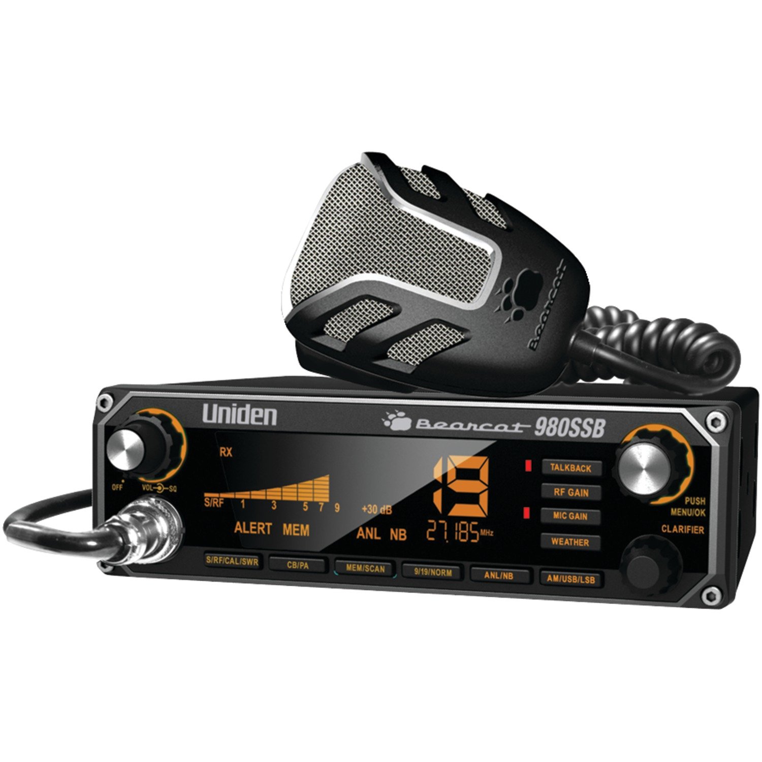 UNIDEN BEARCAT 980 SSB 40 Channel Mobile CB Radio w/ Sideband PLUS