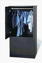Prepac Black Juvenile Wardrobe