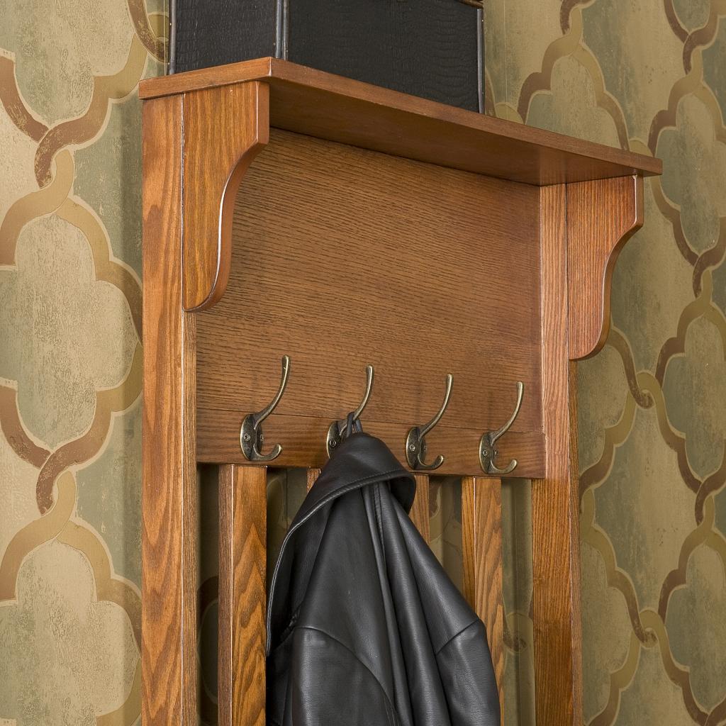 Mission Oak Hall Tree Entry Bench Furniture & Decor