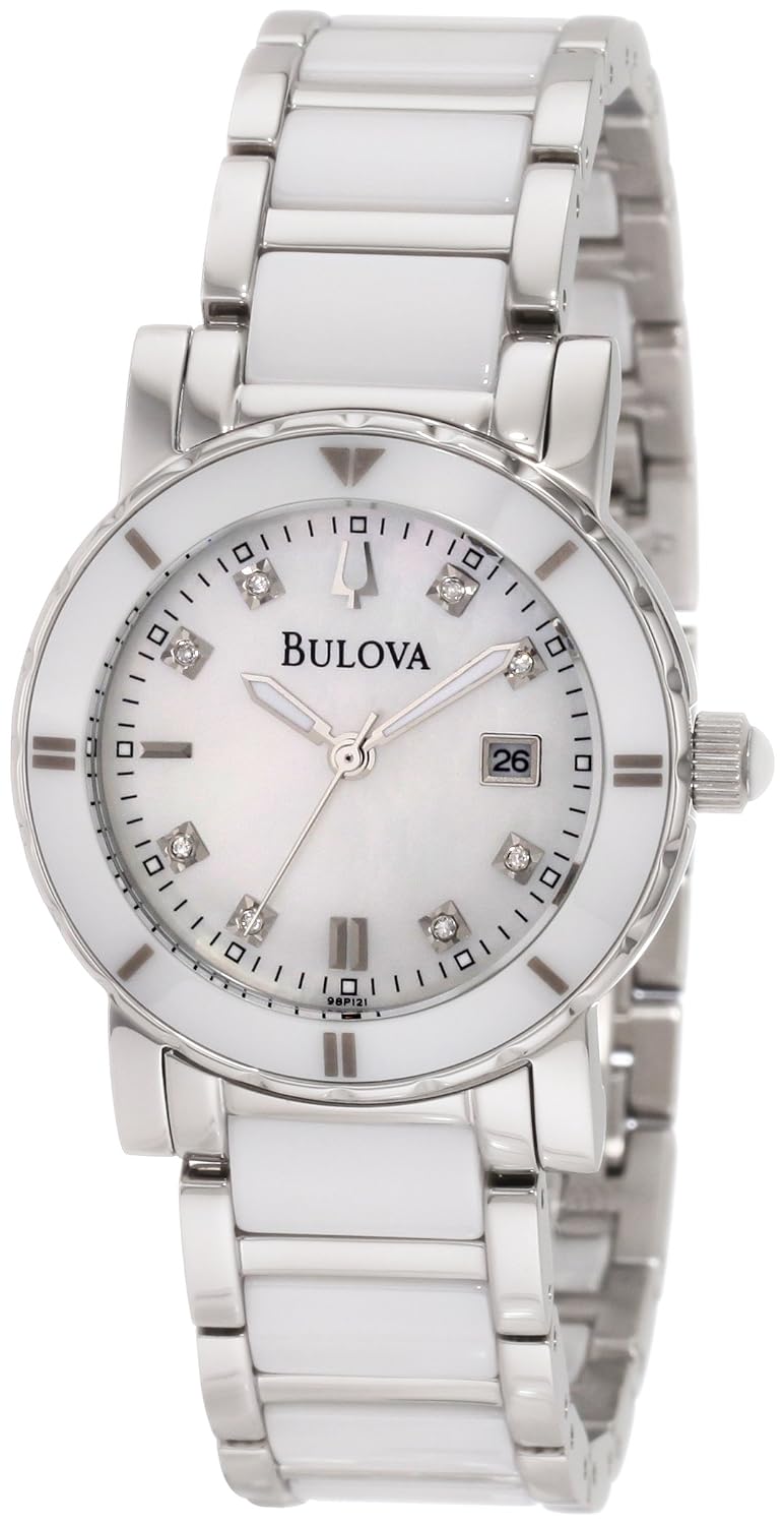 Bulova Women’s 98P121 Highbridge Substantial Ceramic + Stainless steel construction Watch