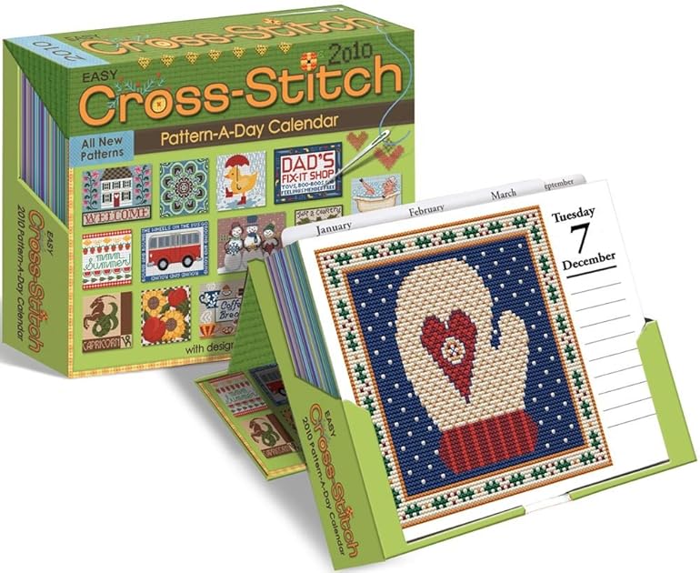 Cheapest Copy Of Cross Stitch Pattern A Day 2010 Day to Day Calendar 