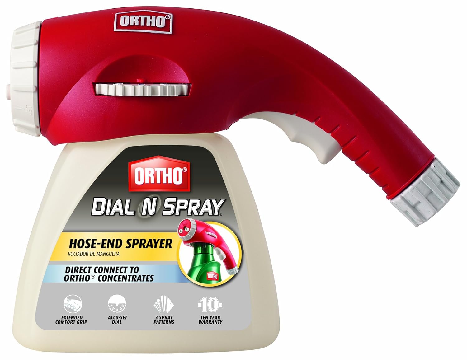 Ortho 0841010 Dial N Spray MultiUse HoseEnd Sprayer , New, Free