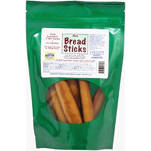 Dixie Carb Counters Low Carb Plain Bread Sticks 4 oz. Bag by Dixie Carb Counters