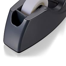 Officemate Recycled Deluxe Heavy Duty Tape Dispenser, Black (96664)