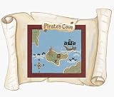 Pirate Map Ship Scroll Sherri Blum Wall Stickers