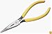 Klein D203-6 Standard Long-Nose Pliers Side-Cutting Yellow 6-Inches