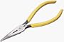 Klein D203-6 Standard Long-Nose Pliers Side-Cutting Yellow 6-Inches