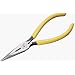Klein D203-6 Standard Long-Nose Pliers Side-Cutting Yellow 6-Inches