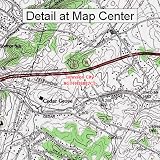 USGS Topographic Quadrangle Map - Johnson City, Tennessee (Folded/Waterproof)