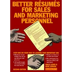 Better Resumes for Sales and Marketing Personnel