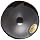 DimcoGray Black Phenolic Ball Recessed Top Knob Female, Threaded Brass Insert: 3/8-16" Thread x 1/2" Depth, 1-7/8" Diameter x 1-27/64" Height x 3/4 Hub Dia