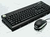 Unotron Infection Control Bundle - Keyboard - PS/2, USB - mouse - black