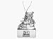 University of Alabama - Snowman Christmas Ornament - Laser Engraved