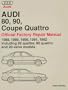Audi 80, 90, Coupe Quattro Official Factory Repair Manual: 1988-1992: Including 80 Quattro, 90 Quattro and 20-Valve Models