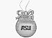 Arizona State University - Round Bulb Pewter Ornament - Laser Engraved