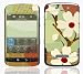 Asian Flower Design Decal Skin Sticker for the BlackBerry Storm 9530 9500 Cell Phone