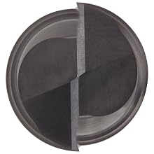 Niagara Cutter A208 High-Speed Steel End Mill, Aluminum Cutting, High Helix, TiCN Coated, 2 Flutes, Square End