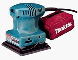 Makita BO4552KX 1.6 Amp 1/4 Sheet Sander with 15 Sheets of Sandpaper