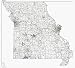 LAMINATED State of Missouri ZIP Code Map wall sized print by WorkingMaps, Measured in...