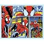 Spiderman frames vinyl shower curtain