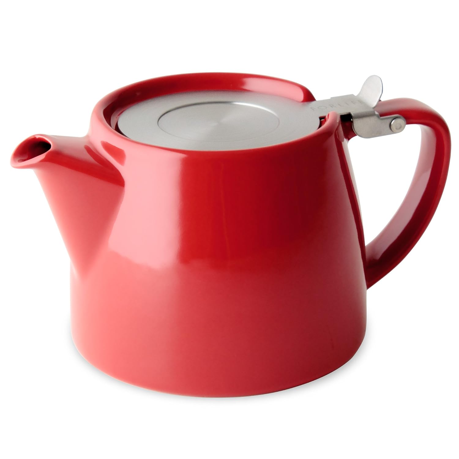 FORLIFE Stump 18Ounce Teapot with SLS Lid and Infuser, Red , New, Free