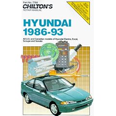 Hyundai 1986-93 (Chilton Model Specific Automotive Repair Manuals)