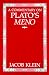 A Commentary on Plato's Meno