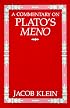 A Commentary on Plato's Meno