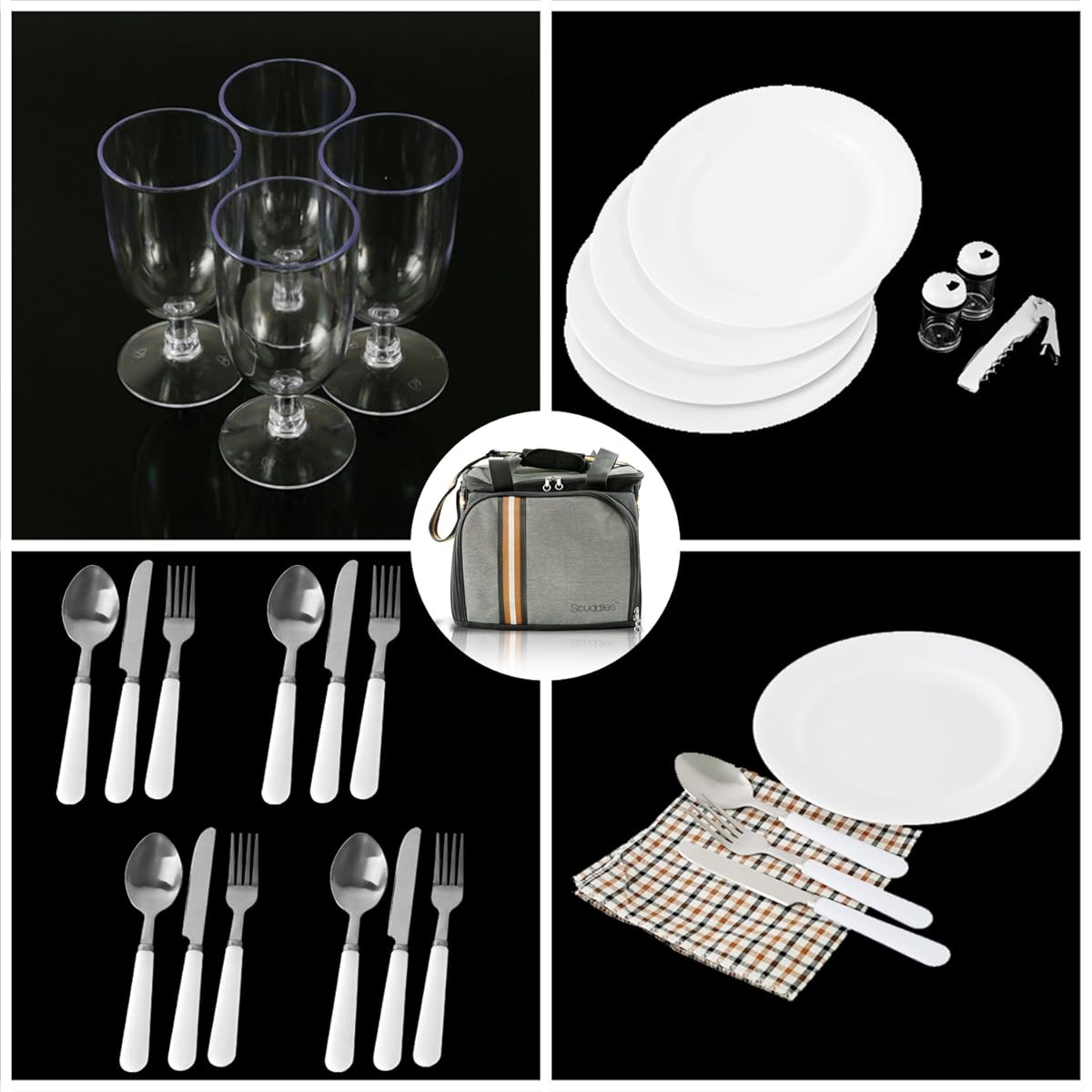 PREMIUM Extra Large Picnic Basket keeps food Hot/Cold for 12 Hours