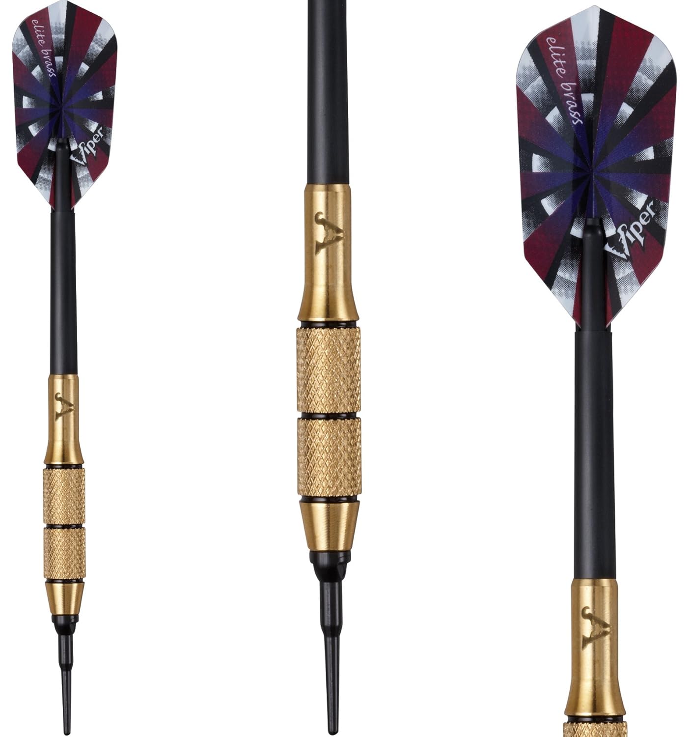 Viper Elite Brass 16g Brass Soft Tip Dart Set 20010516 tips shafts