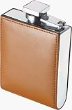 Buy Visol Brown Leatherette 6oz Stainless Steel Liquor Flask