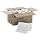 Georgia-Pacific 26610 SofPull Paper Towel Roll, 1-Ply Hardwound, 9" Width x 400' Length, White (Pack of 6)