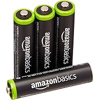 4-Pack AmazonBasics AAA Rechargeable Batteries Pre-charged