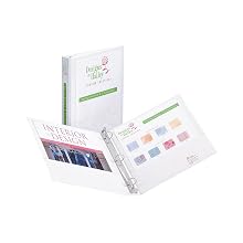 Avery Economy Showcase View Binder with 1 Inch Round Ring, White, 1 Binder (19601)